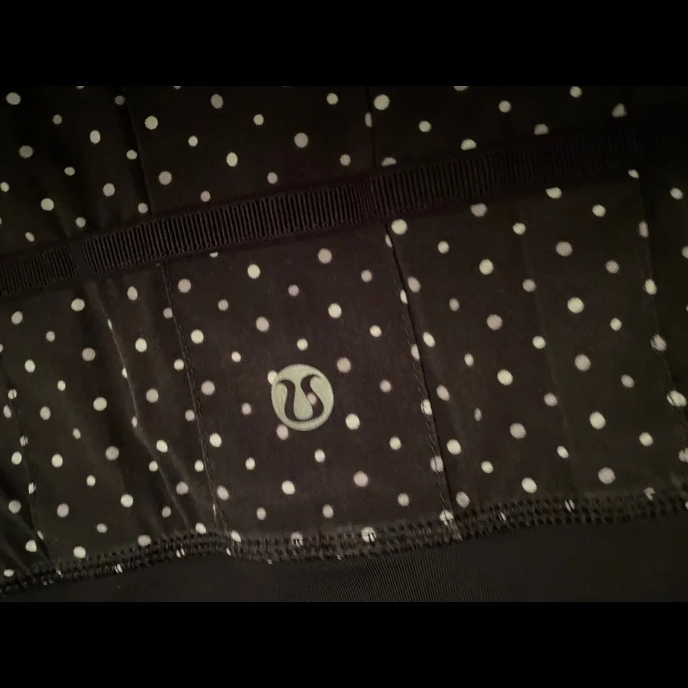 Vintage Lululemon 8 TALL Pace Setter Chevron Dot skirt skort y2k athleisure